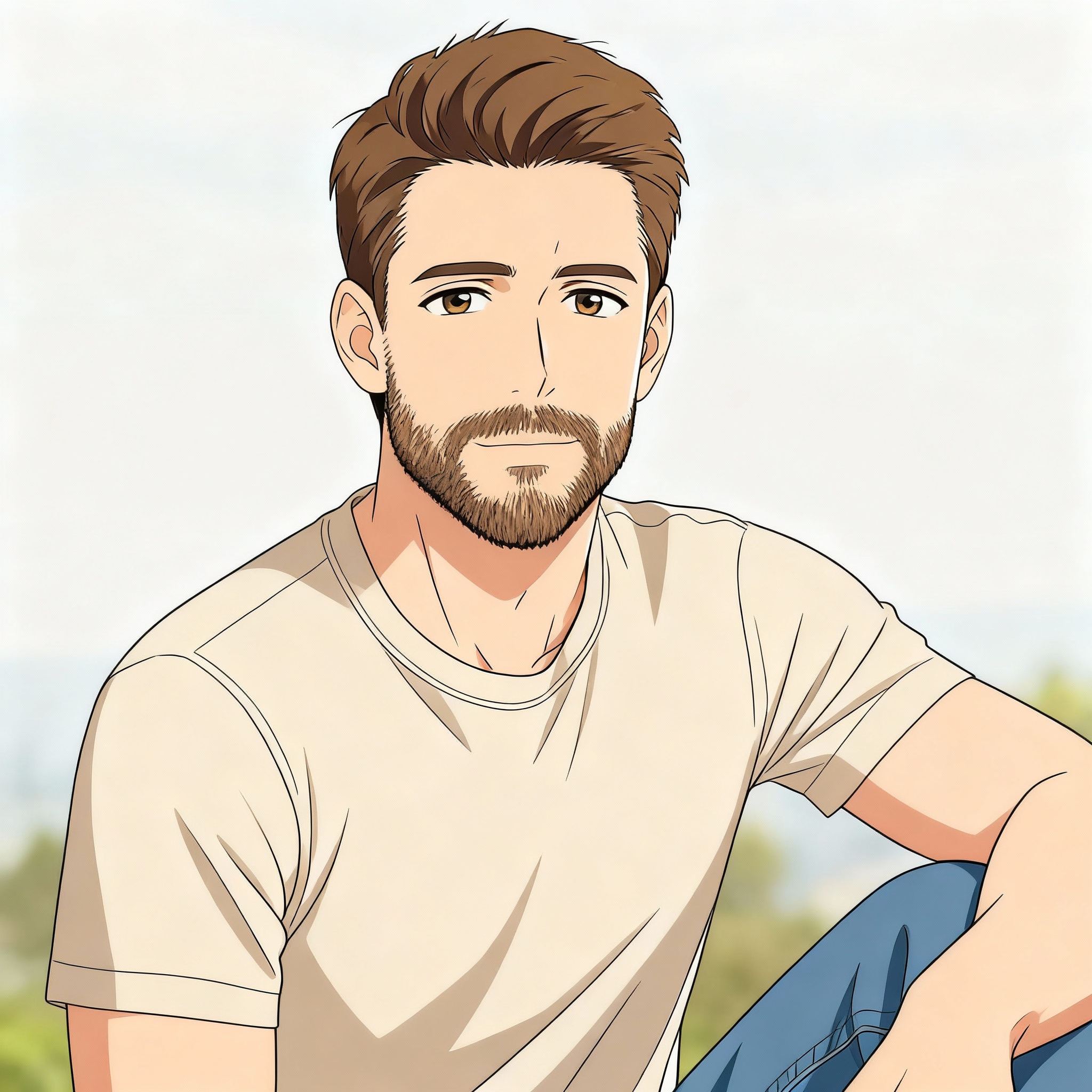 2D anime style example